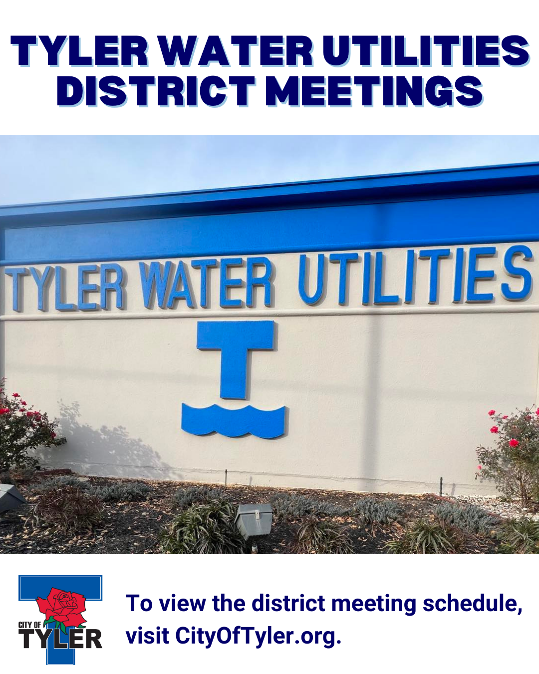 TWU Water District Meetings Flyer