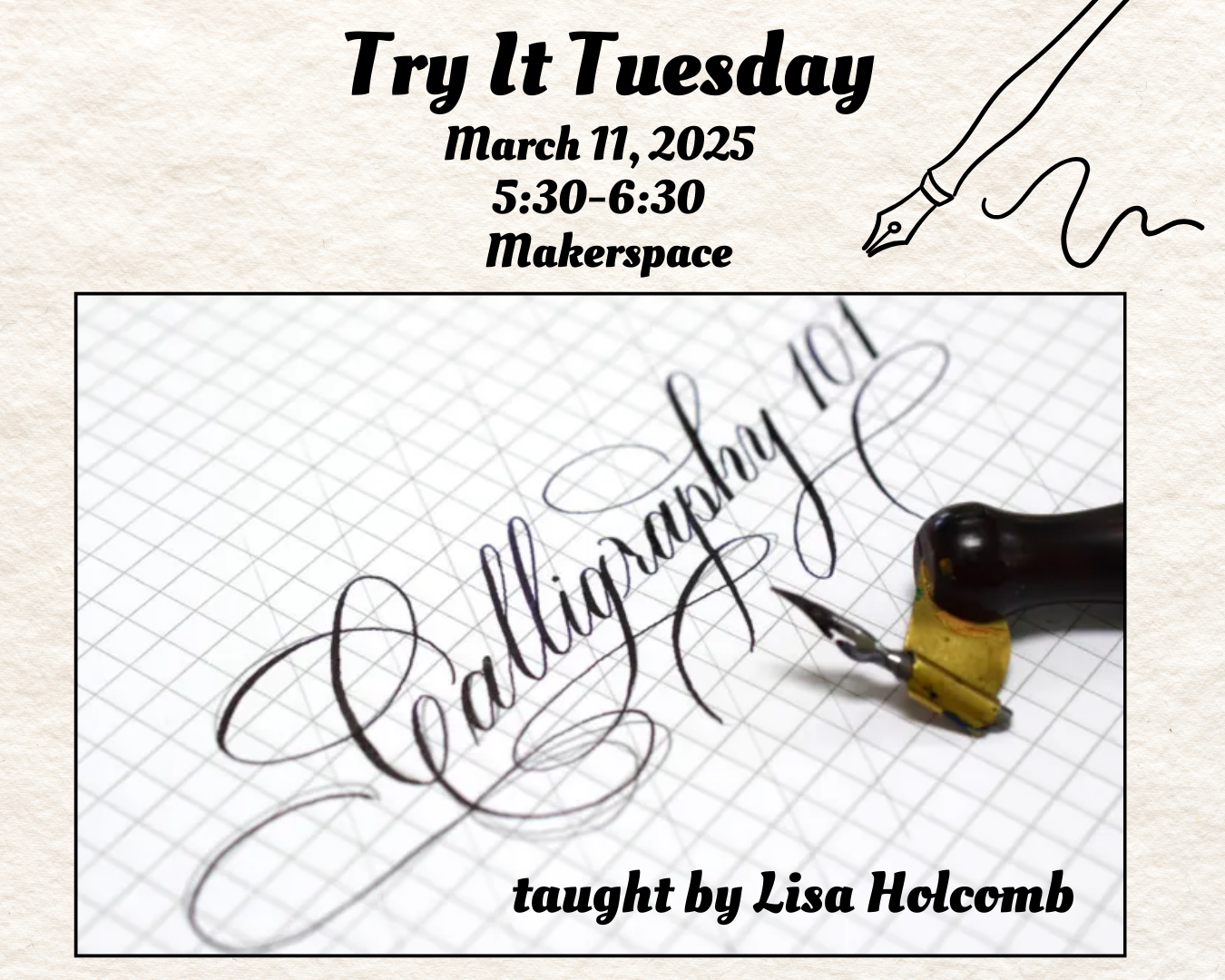 Programming - Try It Tuesday Calligraphy March 11 2025
