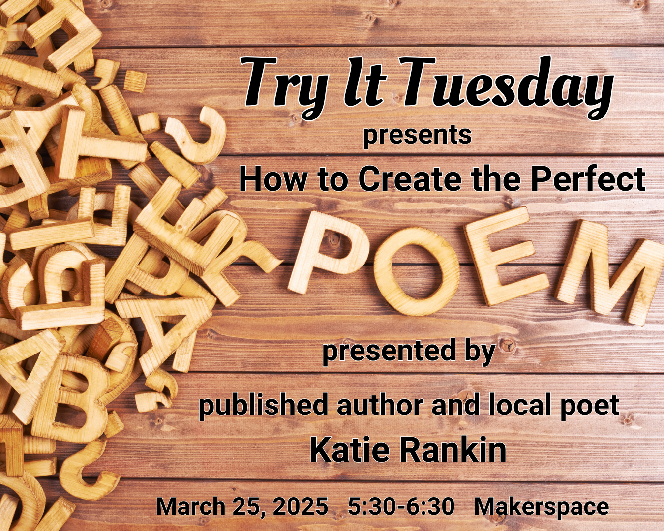 Programming - Try It Tuesday Poetry March 25 2025