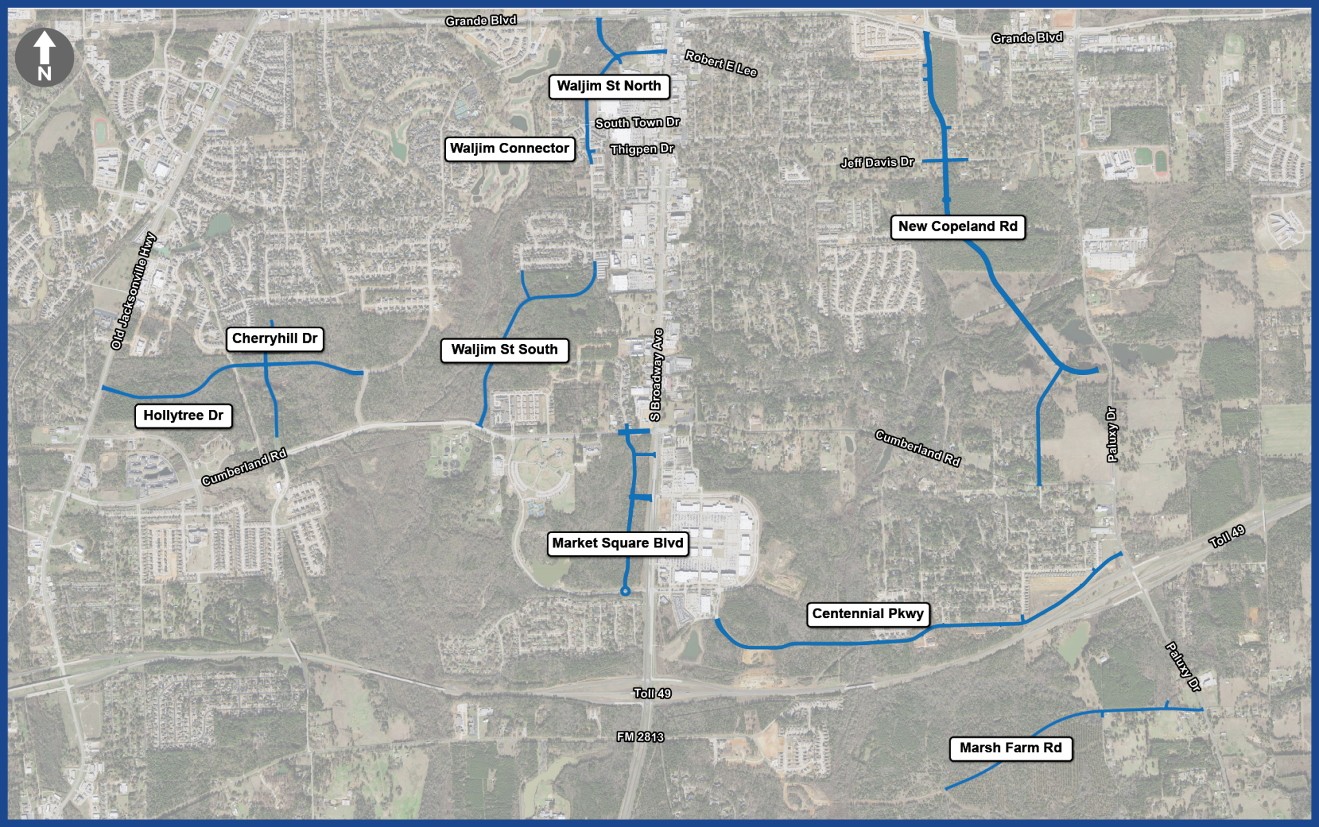 South Tyler Mobility Study Overview Map