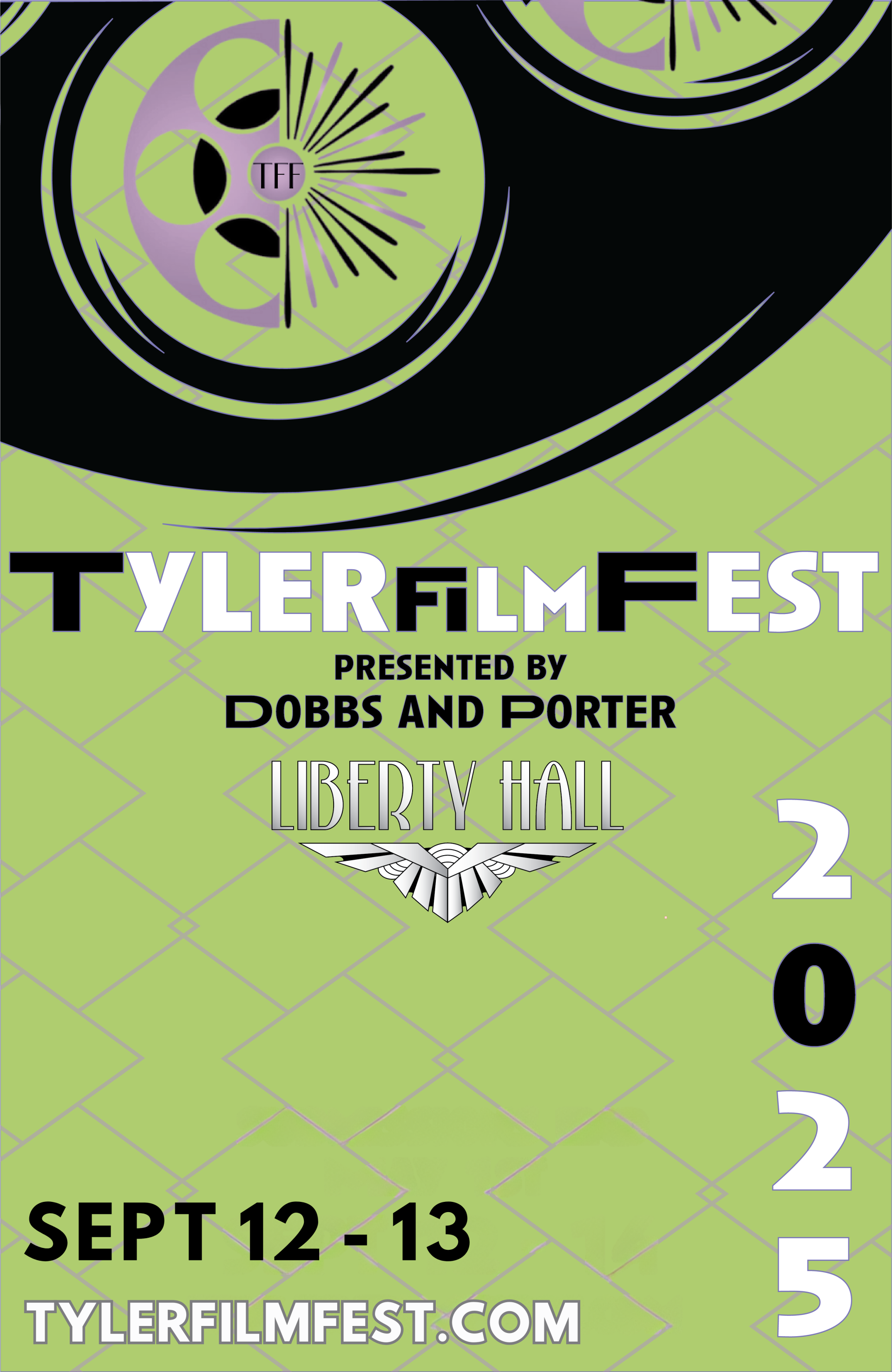Poster for the 2025 Tyler Film Festival on Sept. 12-13