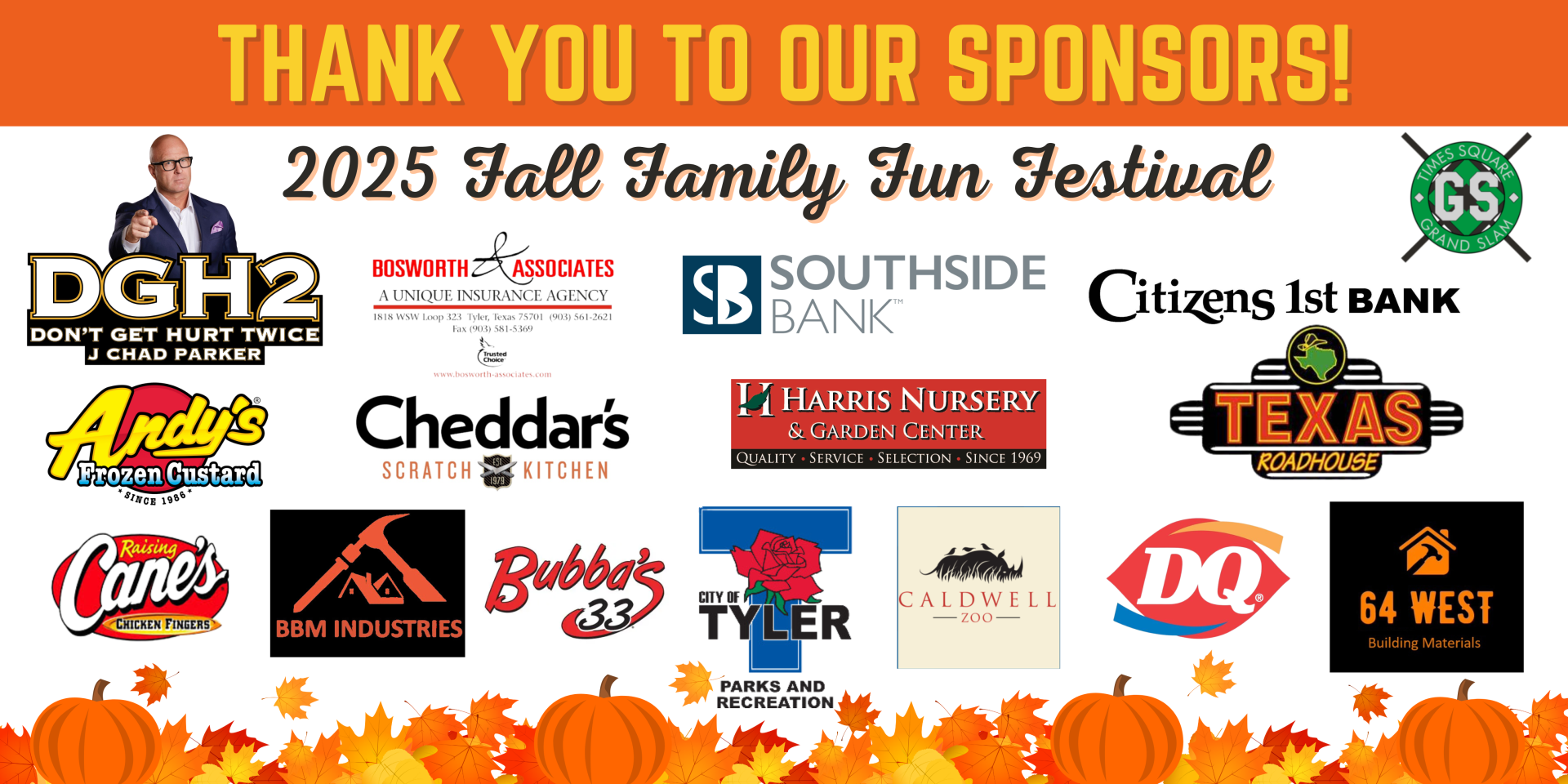 Fall Fest Sponsors- 2025 Banner