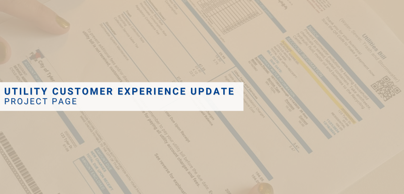 Utility Customer Experience Update website banner