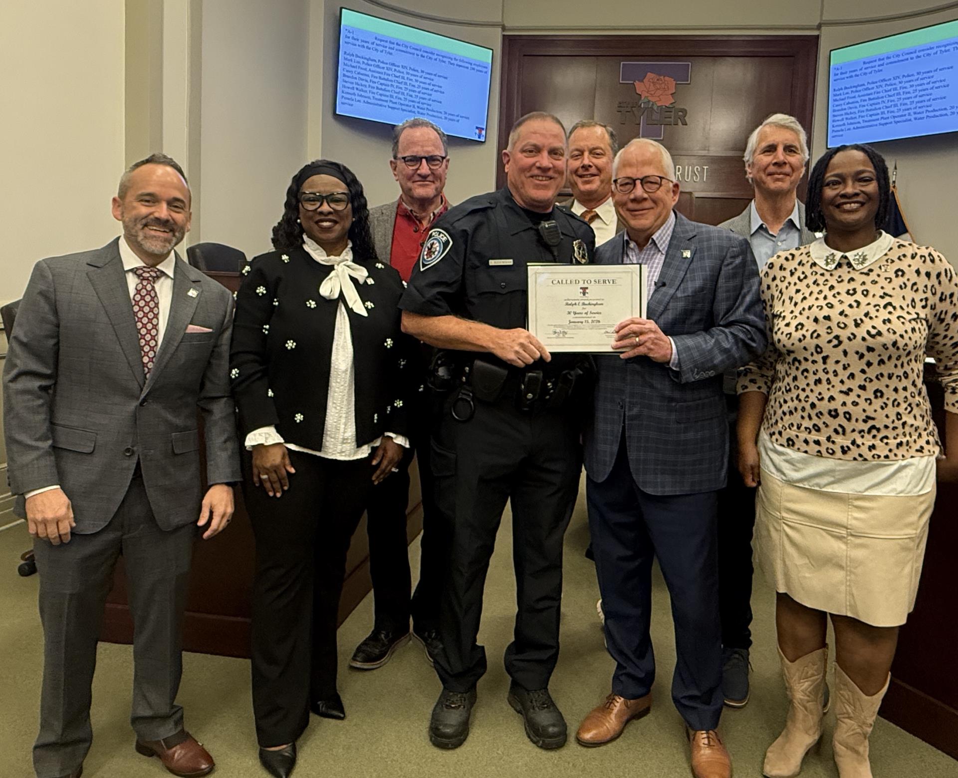 City of Tyler employees recognized for years of service