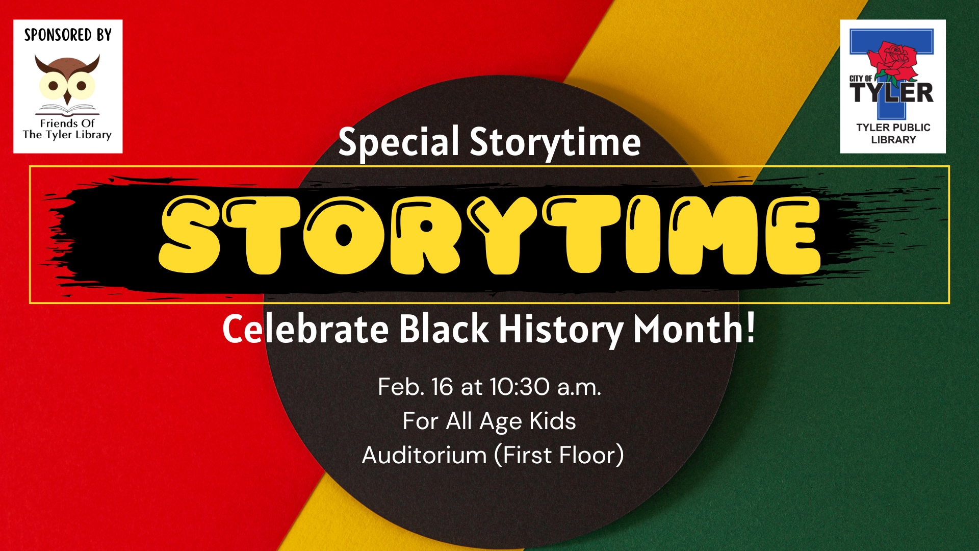 Facebook Post - Feb 2026 Special Storytime Black  History Month