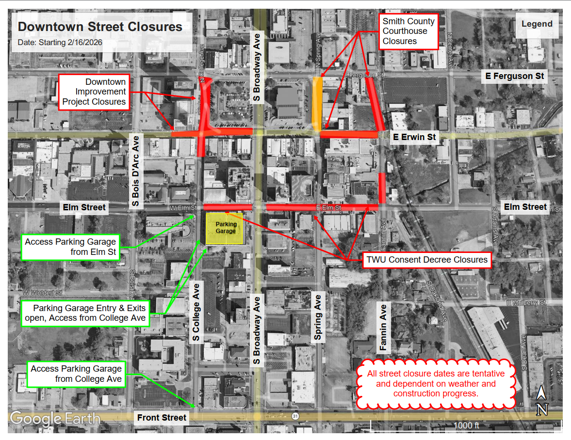 Downtown 2.16.26 closure