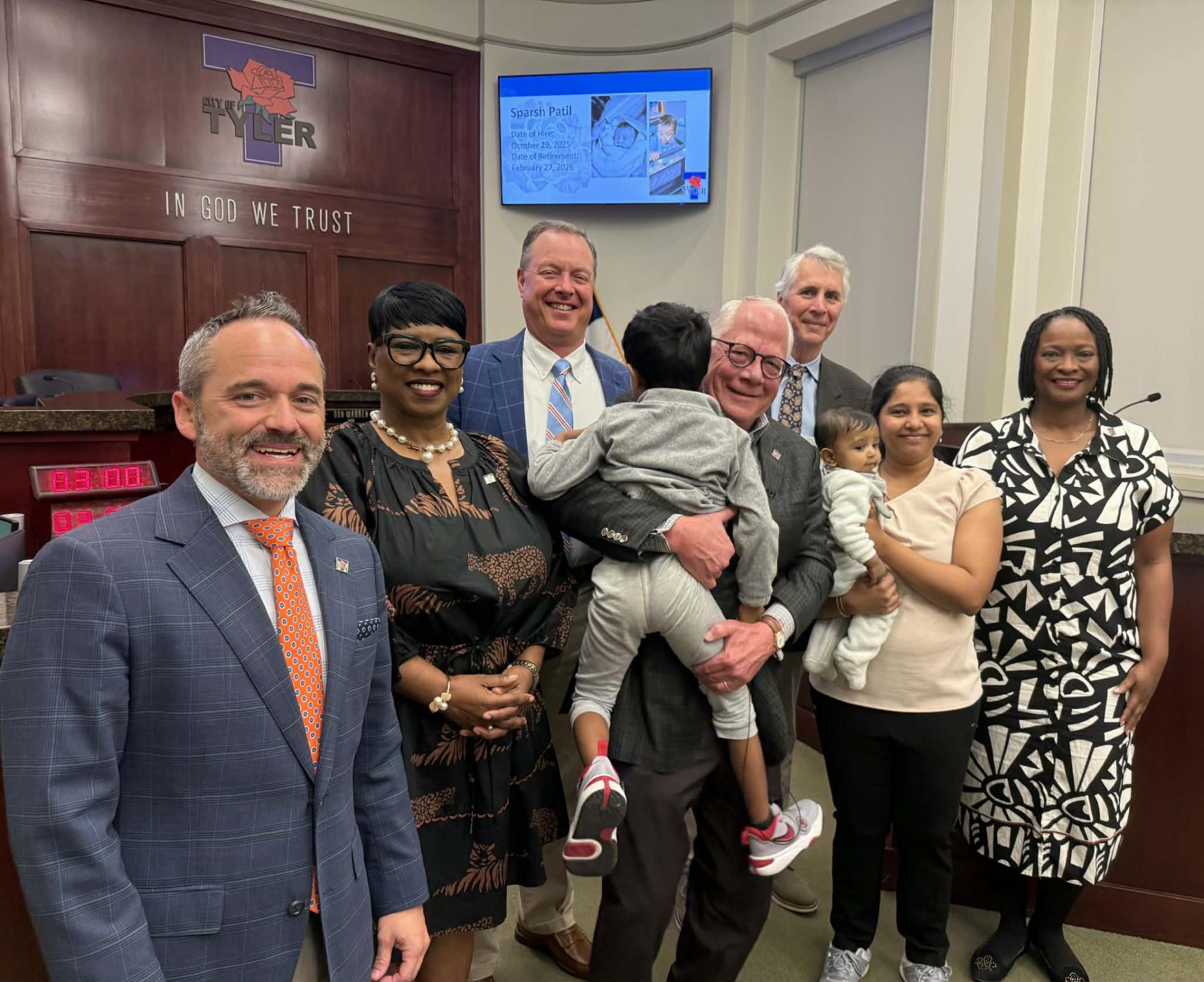 City of Tyler employees, baby recognized for service