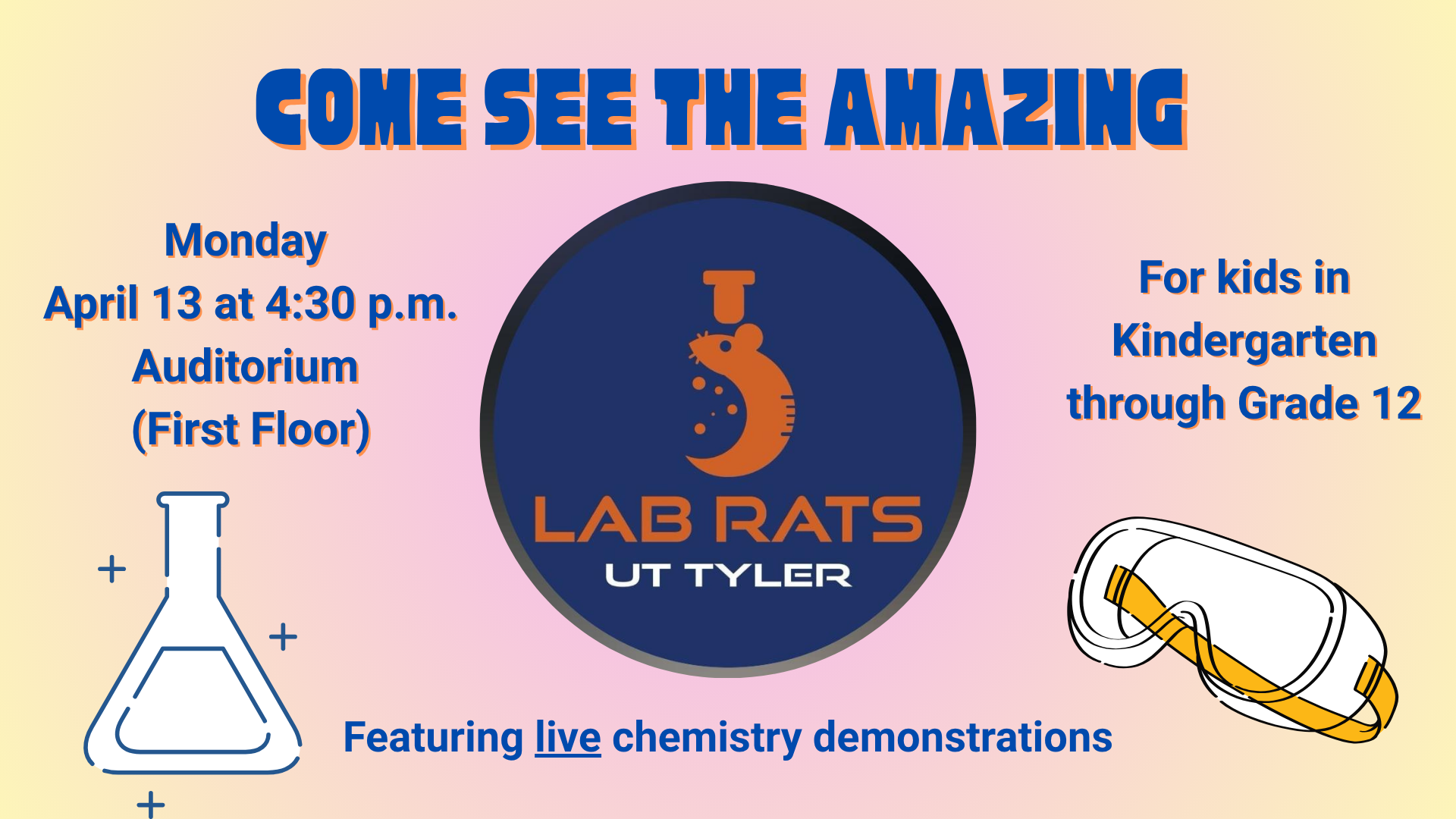 Facebook Post - Apr26 LabRats Chemistry Program
